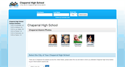Desktop Screenshot of chaparralhighschoolalumni.com